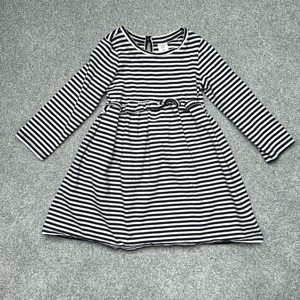 Gap Girls Dress - Navy w/white stripes - Size 4